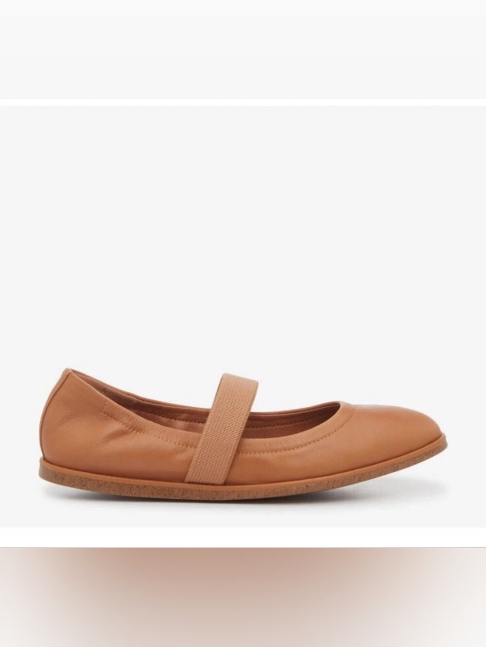 Lucky Brand Walnen Mary Jane Flats Comfortable Elastic Instep Strap Sz 8.5M